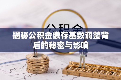 燕巢揭秘公积金缴存基数调整背后的秘密与影响
