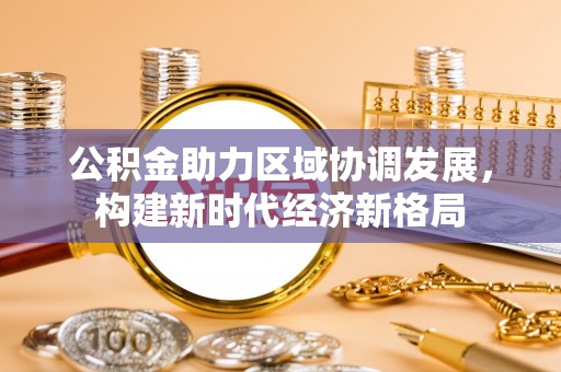 燕巢公积金助力区域协调发展，构建新时代经济新格局