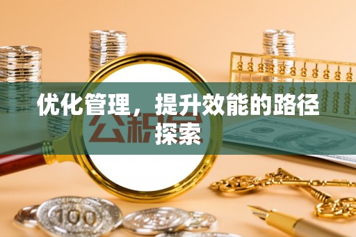 燕巢优化管理，提升效能的路径探索