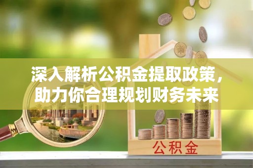 燕巢深入解析公积金提取政策，助力你合理规划财务未来