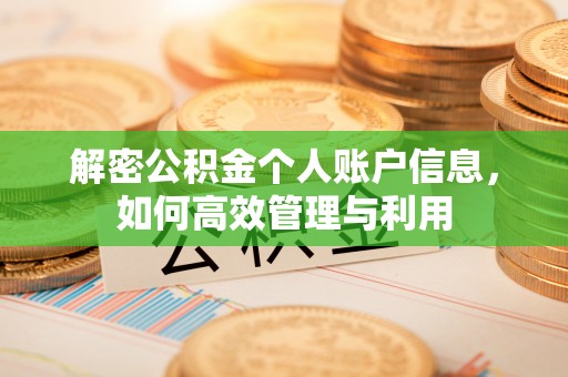 燕巢解密公积金个人账户信息，如何高效管理与利用