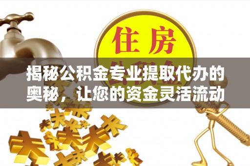 燕巢揭秘公积金专业提取代办的奥秘，让您的资金灵活流动