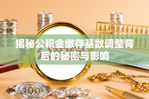 燕巢揭秘公积金缴存基数调整背后的秘密与影响