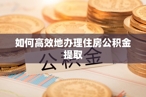 燕巢如何高效地办理住房公积金提取